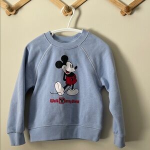 Disney Light Blue Mickey Mouse Walt Disney World Sweatshirt